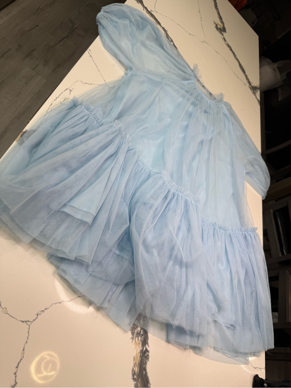 Aura Blue Mesh Women’s Dress Size M
